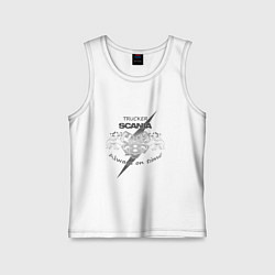 Детская майка Scania always on time