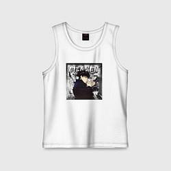 Майка детская хлопок Мегуми магическая битва, цвет: белый