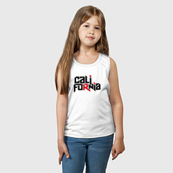 Майка детская хлопок USA - California, цвет: белый — фото 2