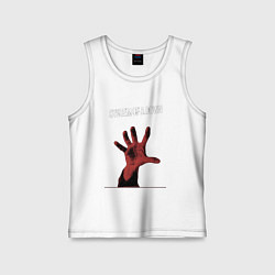 Майка детская хлопок System of a Down toxicity, цвет: белый