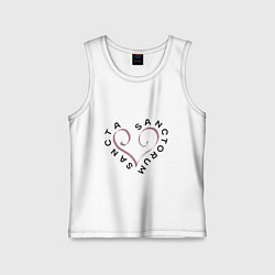 Майка детская хлопок Святая святых - sancta sanctorum, цвет: белый