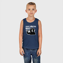 Майка детская хлопок Фронт по освобождению животных, цвет: тёмно-синий — фото 2