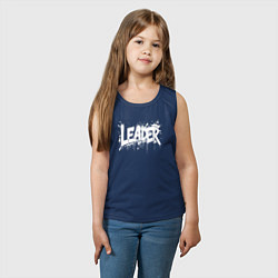 Майка детская хлопок Лидерский взрыв, цвет: тёмно-синий — фото 2