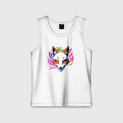 Детская майка Лисица киберпанк