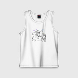 Майка детская хлопок Бобби Либлинг - мем, цвет: белый