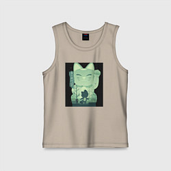 Майка детская хлопок Neko Turbo Granny Dandadan, цвет: миндальный