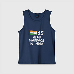 Детская майка Флаг Индии: head massage in india