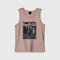 Майка детская хлопок Славные парни постер, цвет: пыльно-розовый