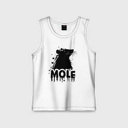 Детская майка Крот в черных каплях