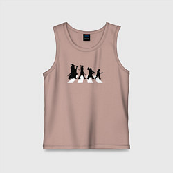 Майка детская хлопок Путешествие хоббита, цвет: пыльно-розовый