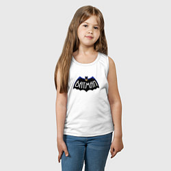 Майка детская хлопок Мистер Бэтмен, цвет: белый — фото 2