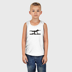 Майка детская хлопок Искать баланс, цвет: белый — фото 2