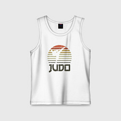 Майка детская хлопок Judo fighter, цвет: белый