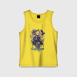 Майка детская хлопок Фишль Genshin Impact, цвет: желтый
