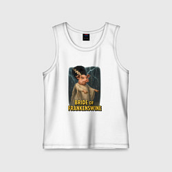 Детская майка Свинья Франкенштейна невеста