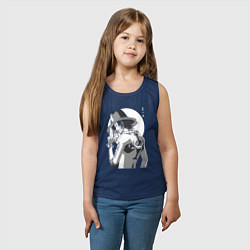 Майка детская хлопок One piece Луффи взрослый, цвет: тёмно-синий — фото 2