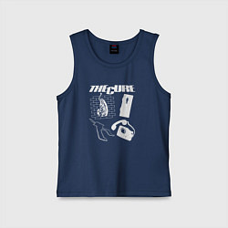 Майка детская хлопок The Cure group, цвет: тёмно-синий