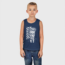 Майка детская хлопок Lynch Peaks, цвет: тёмно-синий — фото 2