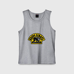 Майка детская хлопок HC Boston Bruins Label, цвет: меланж