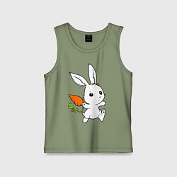 Детская майка Зайка с морковкой