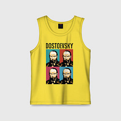 Майка детская хлопок Dostoevsky, цвет: желтый