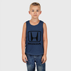 Майка детская хлопок Honda logo, цвет: тёмно-синий — фото 2