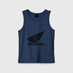 Майка детская хлопок Honda Motor, цвет: тёмно-синий
