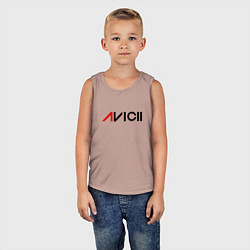 Майка детская хлопок Avicii, цвет: пыльно-розовый — фото 2