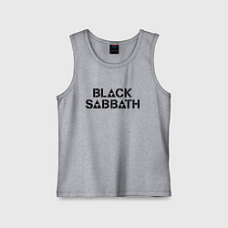 Майка детская хлопок Black Sabbath, цвет: меланж