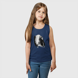 Майка детская хлопок Джонни Депп, цвет: тёмно-синий — фото 2