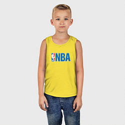 Майка детская хлопок NBA, цвет: желтый — фото 2