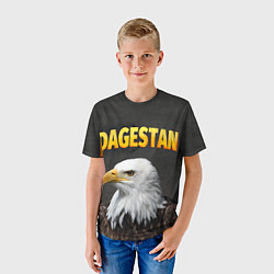 Футболка детская Dagestan Eagle, цвет: 3D-принт — фото 2