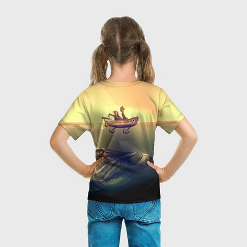 Детская футболка День на рыбалке / 3D-принт – фото 6
