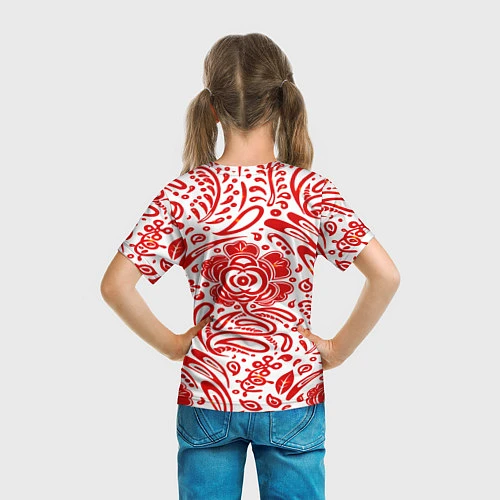 Детская футболка Хохлома / 3D-принт – фото 6