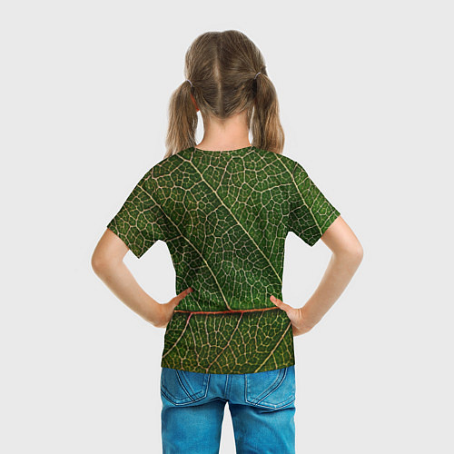Детская футболка Листик / 3D-принт – фото 6