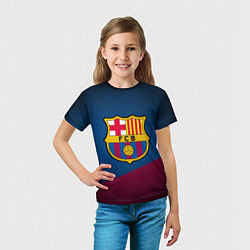 Футболка детская FCB Barcelona, цвет: 3D-принт — фото 2