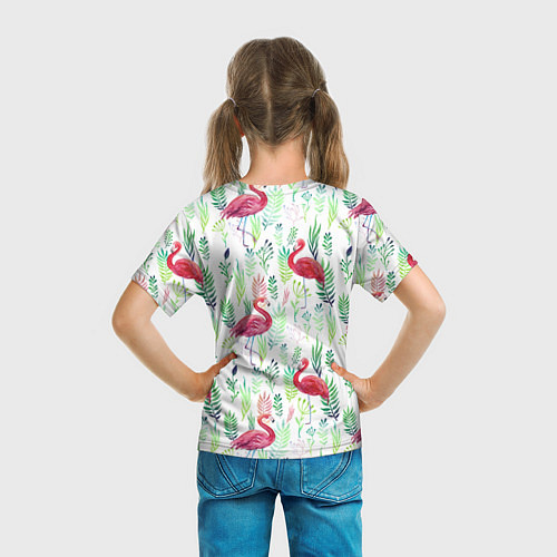 Детская футболка Цветы и бабочки 2 / 3D-принт – фото 6