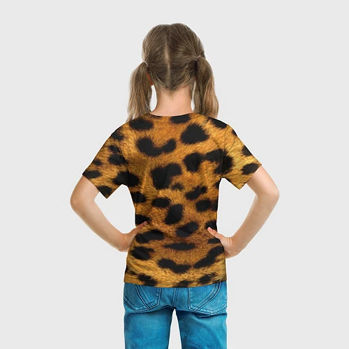 Детская футболка Шкура леопарда / 3D-принт – фото 6