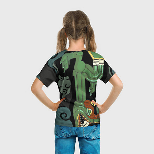 Детская футболка Cs:go - Fire Serpent Огненный змей / 3D-принт – фото 6