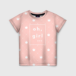 Футболка детская Oh, girl, цвет: 3D-принт