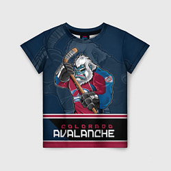 Футболка детская Colorado Avalanche, цвет: 3D-принт