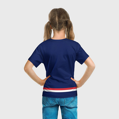 Детская футболка Columbus Blue Jackets / 3D-принт – фото 6