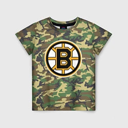 Футболка детская Bruins Camouflage, цвет: 3D-принт