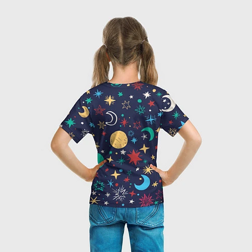 Детская футболка Звездное небо / 3D-принт – фото 6