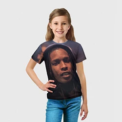Футболка детская ASAP Rocky: Black Hip-Hop, цвет: 3D-принт — фото 2