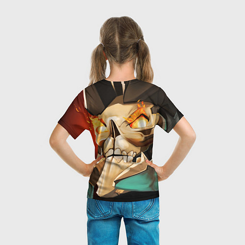 Детская футболка Skeleton King / 3D-принт – фото 6