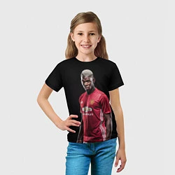 Футболка детская Погба: Манчестер Юнайтед, цвет: 3D-принт — фото 2