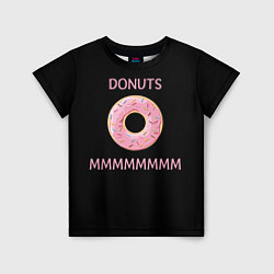 Футболка детская Donuts, цвет: 3D-принт