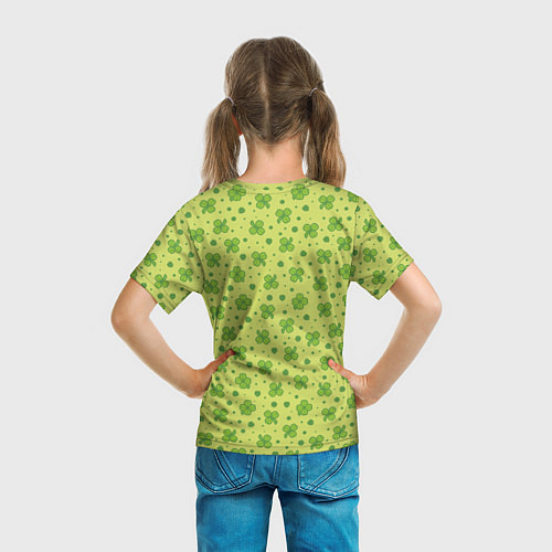 Детская футболка Клевер / 3D-принт – фото 6
