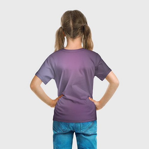 Детская футболка Dazzle Purple / 3D-принт – фото 6